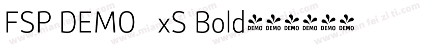 FSP DEMO   xS Bold字体转换